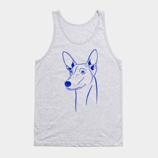 Pharaoh Hound (Golden Yellow and Blue) Tank Top